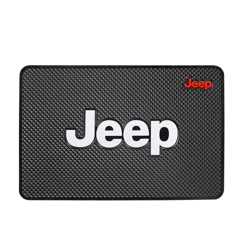Car Styling Anti Slip Pad Phone PVC Non Slip Sticky Gel Mat For Jeep Grand Cherokee Wrangler JK Gladiator Compass Renegade