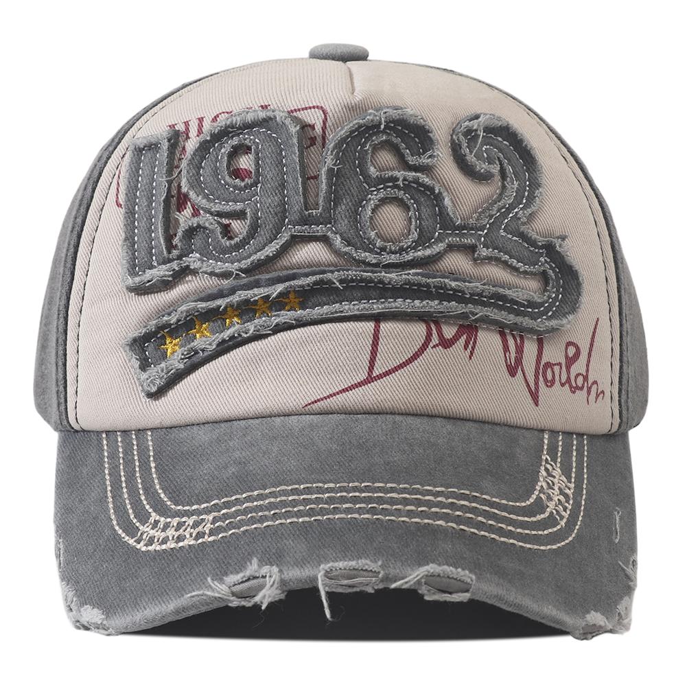 1962 Кепка-бейсболка с вышивкой буквы Хип-хоп Винтажная Стирка Хлопок Snapback Кепка Женская Мужская Регулируемая На Открытый Воздух Козырек от Солнца Кепки