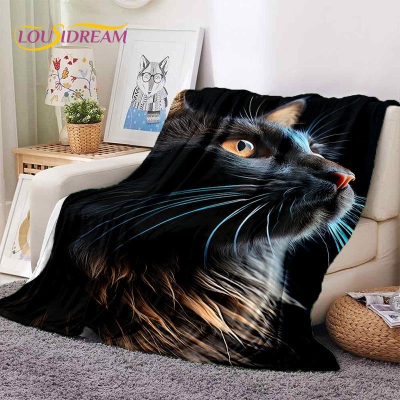 3D Persian Cat,Cute Calico Cat,Ragdoll Cartoon Soft Blankets,Keep Warm Throw Blanket for Picnic Beds Sofa Home Bedroom Gift Kid
