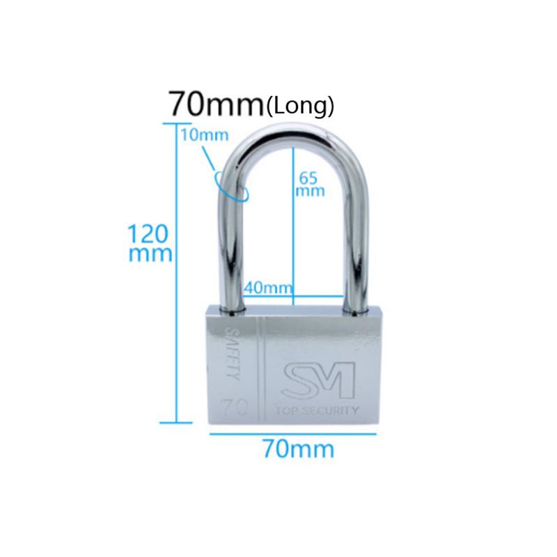 Stainless Steel Padlock Cabinet Outdoor Lock Durable Use Heavy Duty High Security Solid Door Gate Box Safety