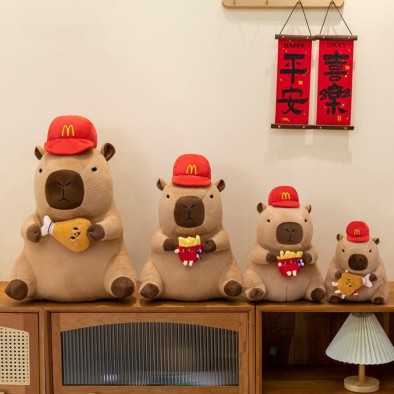 Doll Capybara Animal Plush With Chicken And Tater For Kids Room Decor Toys
