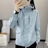 Women's Outdoor Hooded Waterproof Windbreaker Jacket
