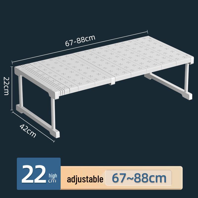 Выдвижной органайзер для кухонной мойки: Многофункциональная многоярусная полка для хранения