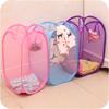 Foldable Color Mesh Clothes Dirty Clothes Basket Household Mesh Dirty Clothes Basket Storage Basket Storage Bucket Laundry Baske KTY