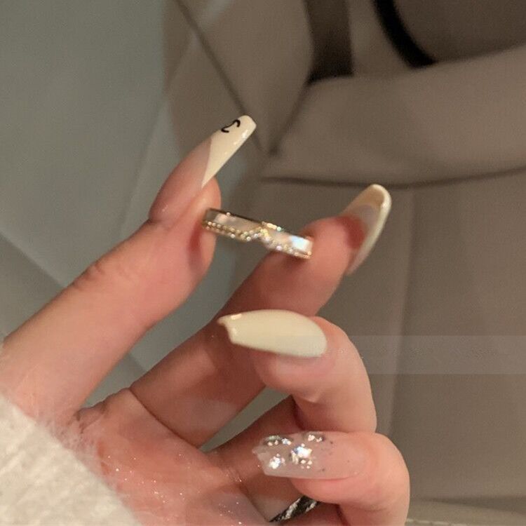 Легкая роскошь изысканное кольцо с цирконом в виде ракушки и буквой, женское, нишевый дизайн, модное кольцо для ношения вместе