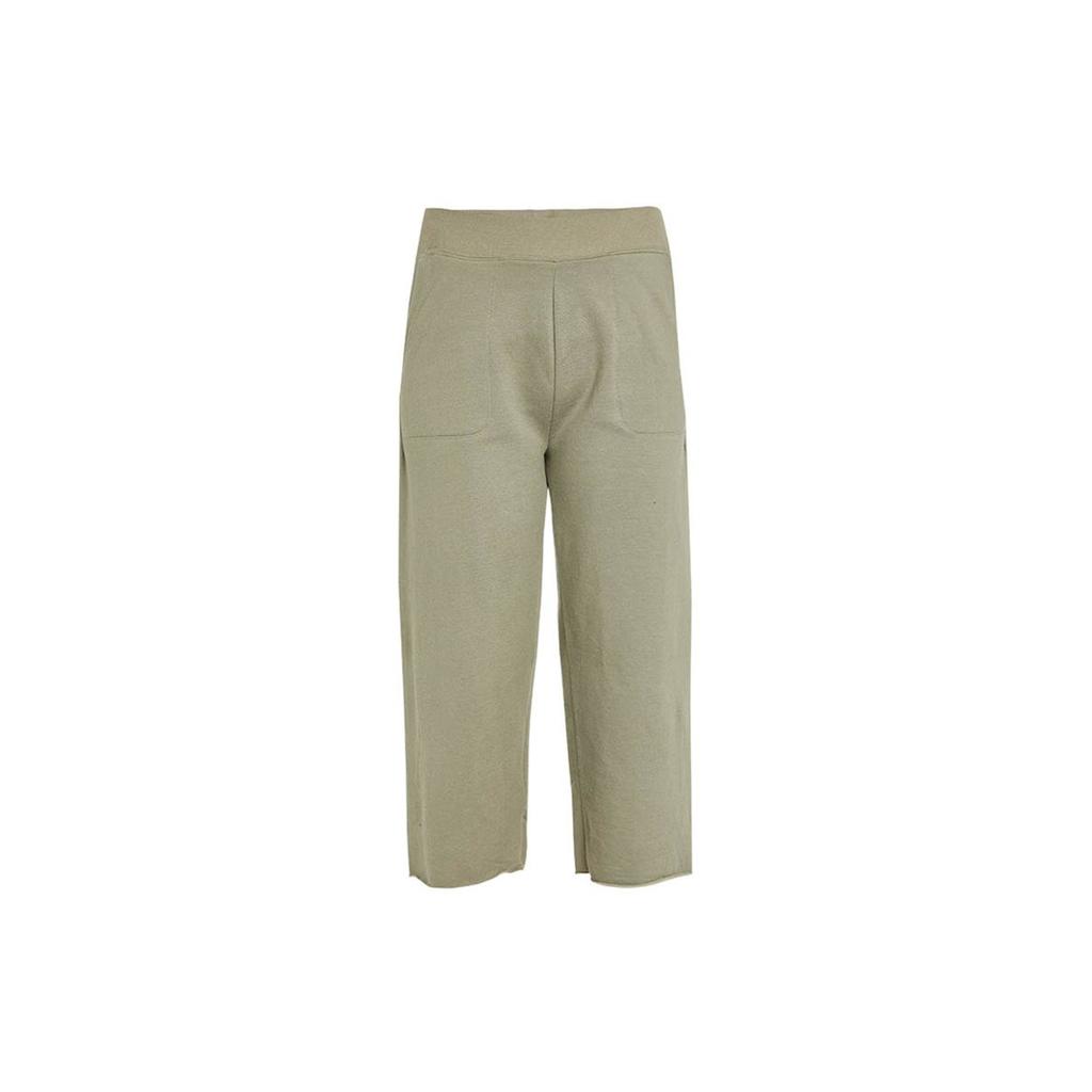 Nike Yoga Luxe Трикотажные широкие брюки-капри Женские брюки Оливкового цвета DA0777-320