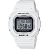 Women's Baby-G BGD-5650-7JF [BABY-G Square Design Radio Wave Solar Model] Square Watch White