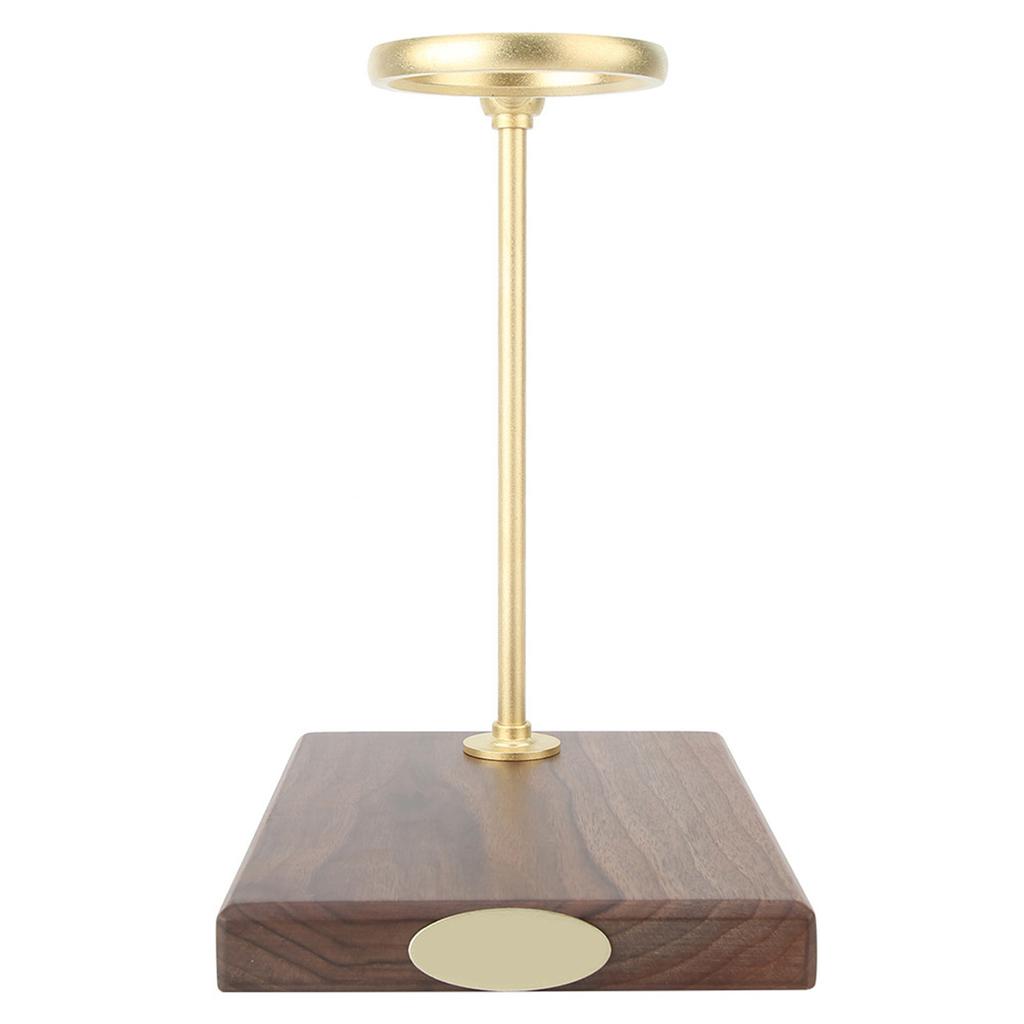 Wooden Brass Coffee Filter Holder Drip Filter Cup Rack Stand Accessories for Coffee Making