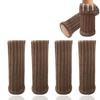 Chair Leg Covers, Chair Socks, 4-Pack, Silicone Non-Slip, Double-Layer Knit Chair Leg Caps, Anti-Slip, Felt, Protective Covers for Chair Feet, Noise R