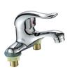 Zinc Alloy Bathroom Double-Hole Washbasin Faucet Hot And Cold Water Faucet Bathroom Sink Mixing Valve Switch Sink Mixer Tap