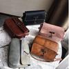 Ретро Однотонный Подвеска-Олень Сумка-Седло Crossbody Наплечная Сумка Квадратная Сумка из ПУ