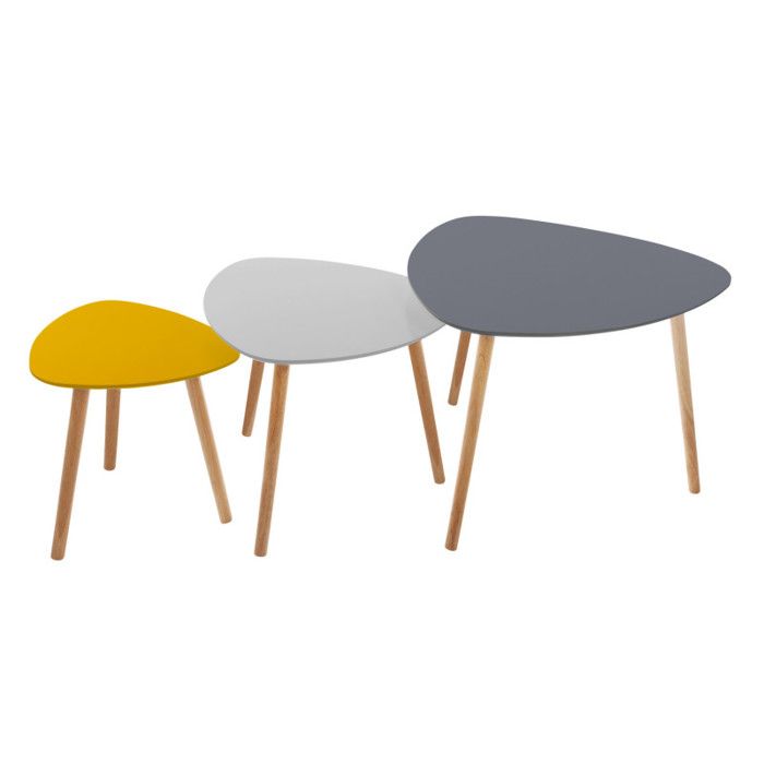 Lot de 3 tables Gigognes break Miléo Atmosphera
