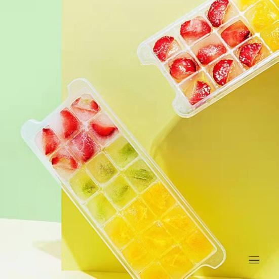 Лоток для кубиков льда с крышками. Контейнер для лопаток. 32 полости. Поворотный выпуск. Штабелируемая форма для кубиков льда. Создатель кубиков льда для коктейлей, газированных напитков, кофе. Кухонные гаджеты.