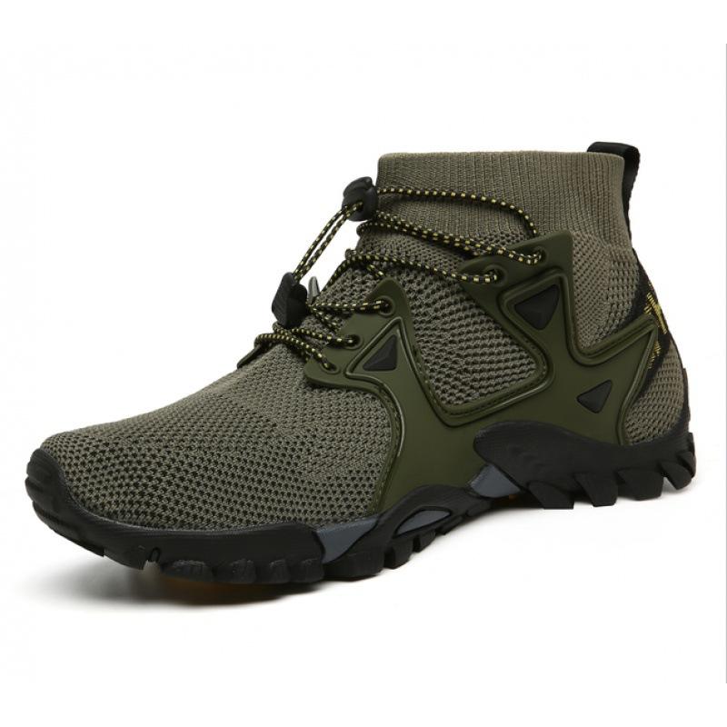 Fashion Mens Boots Sports Shoes New Mesh Breathable Mountaineering Outdoor Comfortable Leisure Travel Sports Shoes Hiking Boots