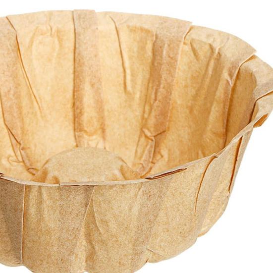 4 дюйма, 100 шт., мини-рифленая трубчатая подкладка для формы с антипригарным покрытием, жиронепроницаемая термостойкая бумага, вкладыши для формы для торта