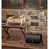Outdoor Charcoal BBQ Grill and Fire Pit