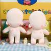 Stuffed Blank Unembroidery Cotton Doll Embroidery DIY Idoll Doll Blank Cotton Stuffed Toy  Toddler