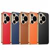 Leather Plating Shockproof Cover For Huawei Pura 70 Ultra P60 P50 P30 Pro + Plus Texture Lichee Pattern Lens Protection Case
