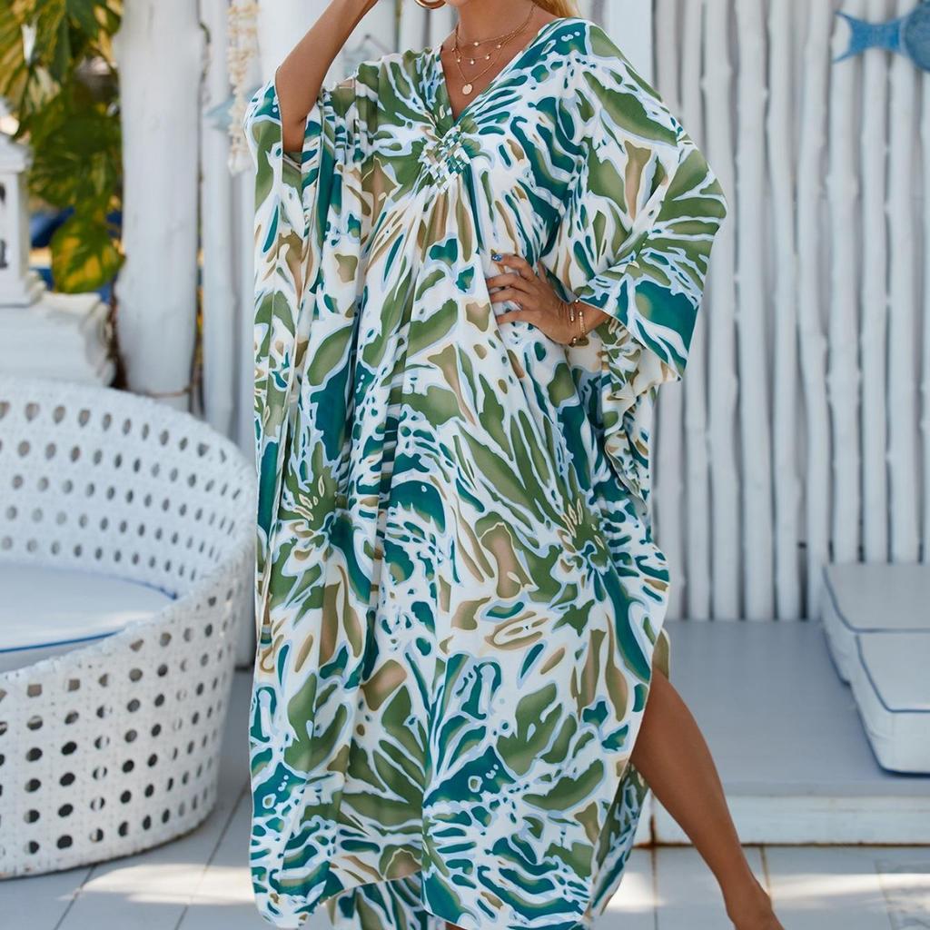 Women's Loose Plus Size Beach Cover Dress