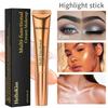 Multi-functional Makeup Stick Highlighter with Sponge Applicator and Shimmering Liquid Blush Cream