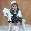 BZDOLL 60CM 3D-Paint Skin Silicone Reborn Toddler Baby Doll Toys For Girl Cloth Body Realistic Like Real Princess Alive Dress Up Bebe
