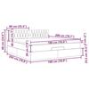 VidaXL Cadre de lit ottoman avec matelas gris foncé 180x200 cm tissu 3311561