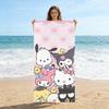 1pc Sanrio Characters Beach Towel, Lightweight Portable Towel for Beach, Pool, Travel and Camping