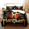 3PCS Single-sided Printed Quilt Cover Heavy Metal Band  Printed Bedding Sets Comfortable Bedspreads ComforterDuvet Birthday Gift