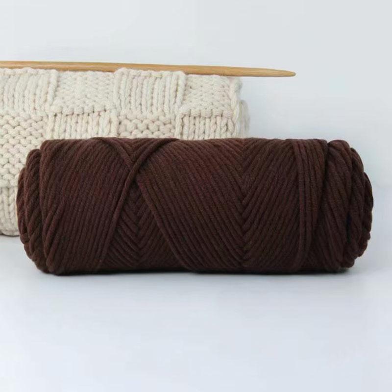 1Roll Crochet Thread Soft Cotton Hand-Woven 8 Strands Diy Scarf Hat Knitting Yarn Hand-Made