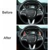 Steering Wheel Shift Paddle Extended Shifter Cover for Challenger Charger 15+Red