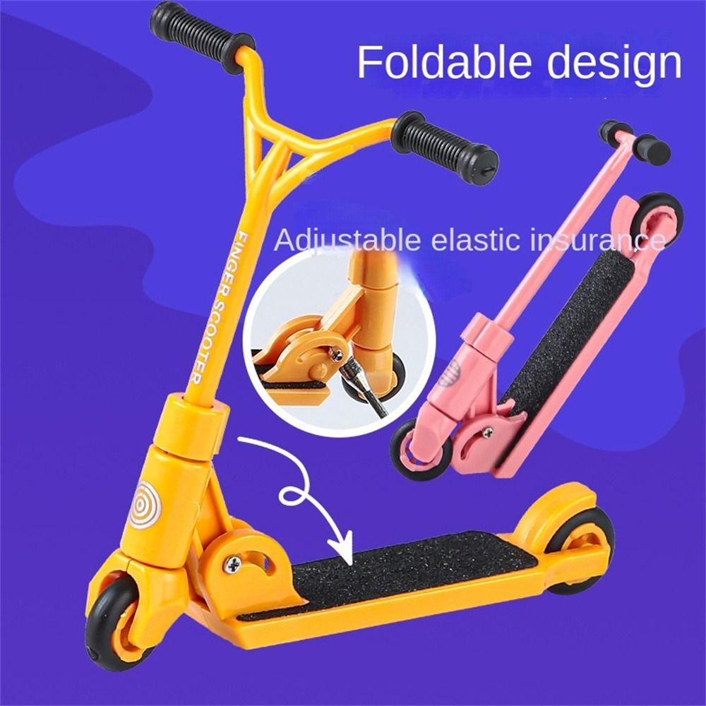 Foldable Finger Scooter Simulation Finger Skateboards Sports Toy Mini Scooter  Children Toy