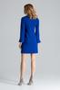 Elegant blue mini dress with slits on the sleeves - Evening dress M550 size