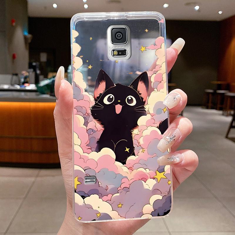 Casing For Samsung Galaxy Note 4 Note 3 Luxury Dragon Cute Cool Boys Girls Soft silicone Phone Case Back Cover Transparent Shell