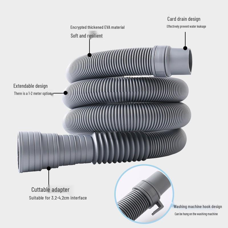 Универсальный сливной шланг для стиральной машины с защитой от запаха