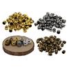 50pcs Cap Bell 10mm End Mesh Kumihimo Cord Tassel Diy Making Black