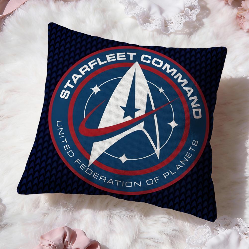 Подушка с изображением корабля S-Star Trek Чехол Премиум Комфорт Двусторонний Чехол для Подушки - Дизайн Два в Одном для Любой Комнаты и Салона Автомобиля
