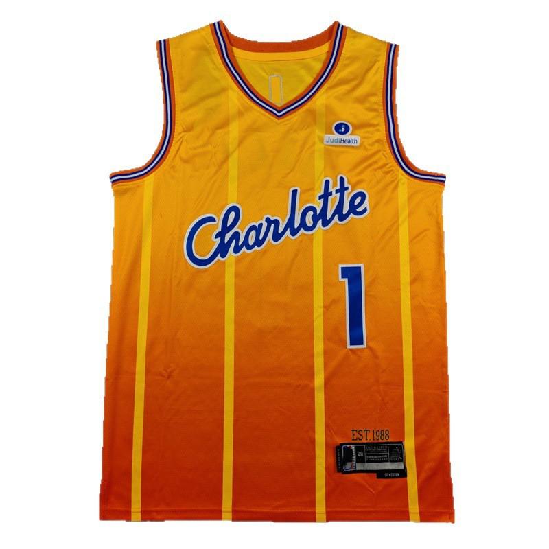 Charlotte Hornets 2026 City Edition Basketball Jersey 1 Embroidered NBA Style Unisex Adult Sportswear