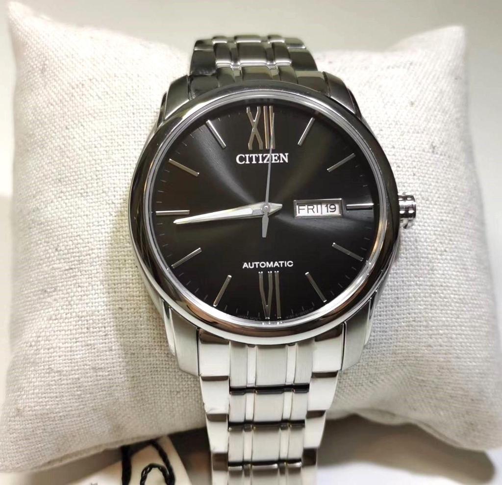 Citizen Механические коллекционные часы из нержавеющей стали с сапфировым стеклом NP4050-51E