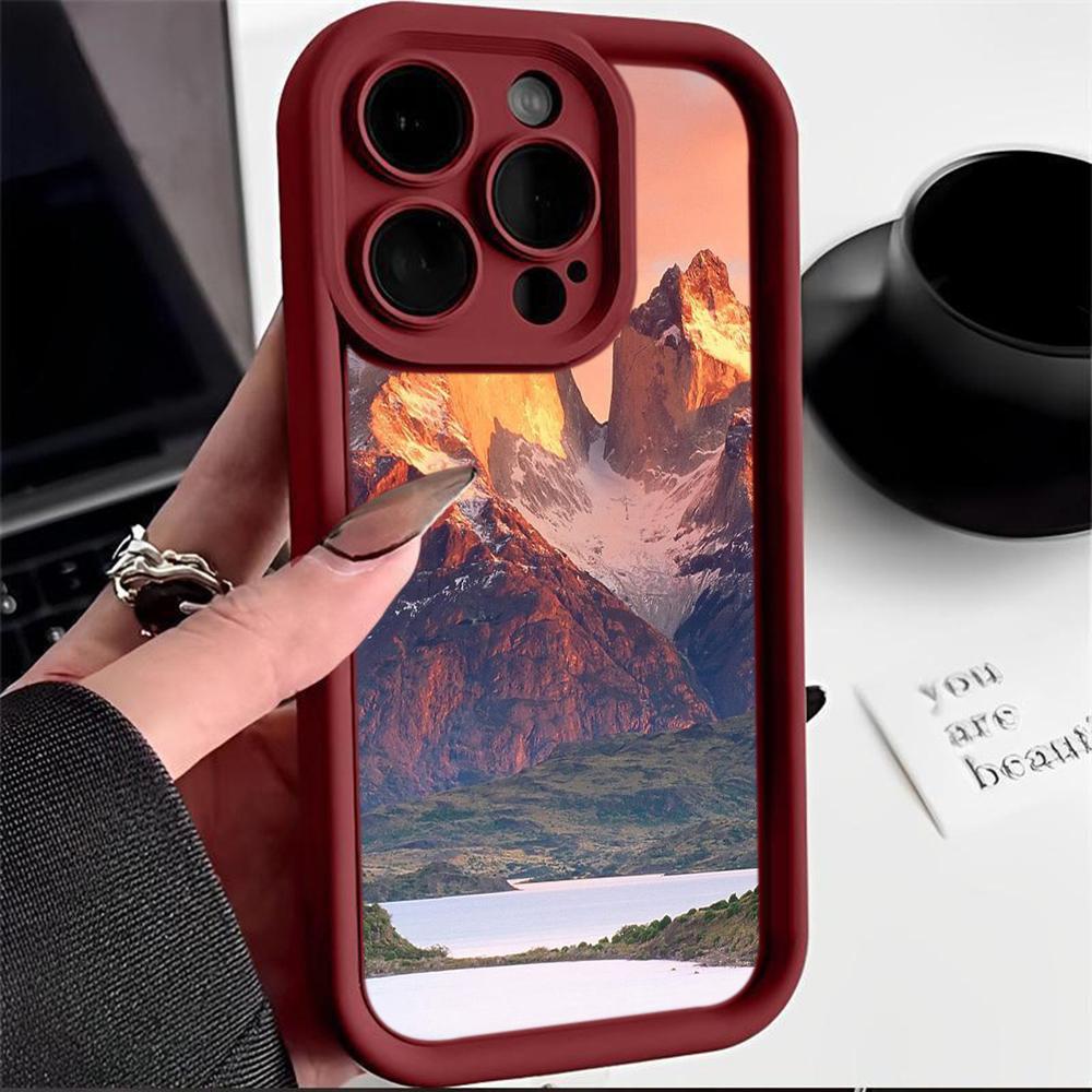 LZ25 Mountain Peak Forest Snow силиконовый чехол для телефона Infinix Smart 9 Hot 40i Tecno Camon20 Moto G22 G30 OnePlus Google Pixel 9 противоударный чехол на заднюю панель