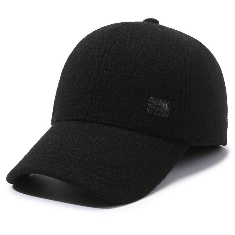 Бейсболка для мужчин среднего возраста, теплая защитная кепка для ушей, для пожилых людей, для спорта на открытом воздухе и в холодную погоду