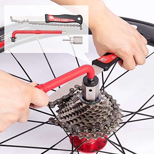 Набор велосипедных инструментов BIKE HAND из 18 предметов для обслуживания и ремонта, совместимый с Shimano (YC-728)