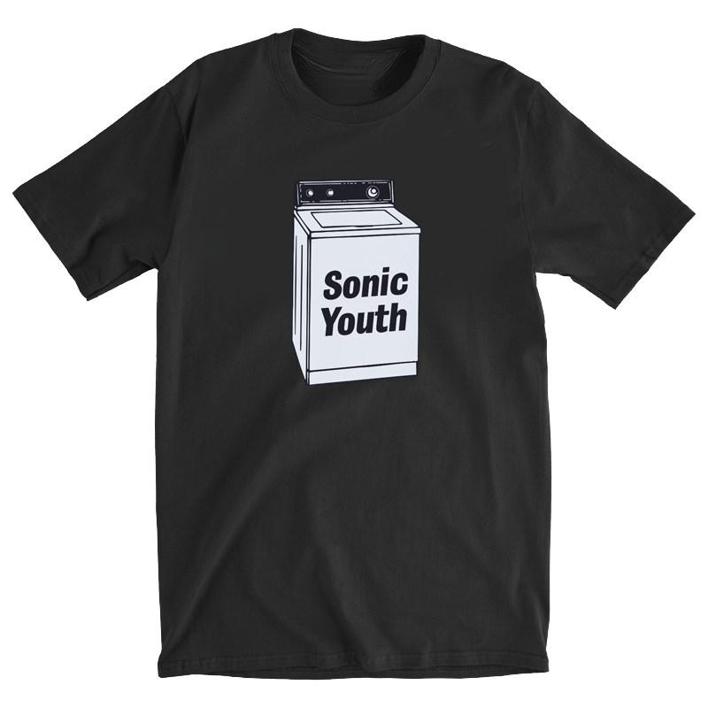 SONIC YOUTH Blue Tshirt Sonic Youth Washing Machine Album Casual TShirt Mens and Womens Luxury Brand Top 2026 New