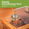 Настенная ароматерапевтическая чаша для сауны, простая в установке, чаша для сауны для масел с подвижным алюминиевым стержнем для домашнего спа в помещении и на открытом воздухе