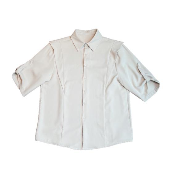 Мужская летняя рубашка, сплошной цвет, пуговицы, лацкан, половина рукава, однобортный, свободный, нагрудный карман, запонка, мягкий дышащий, быстросохнущий повседневный деловой топ