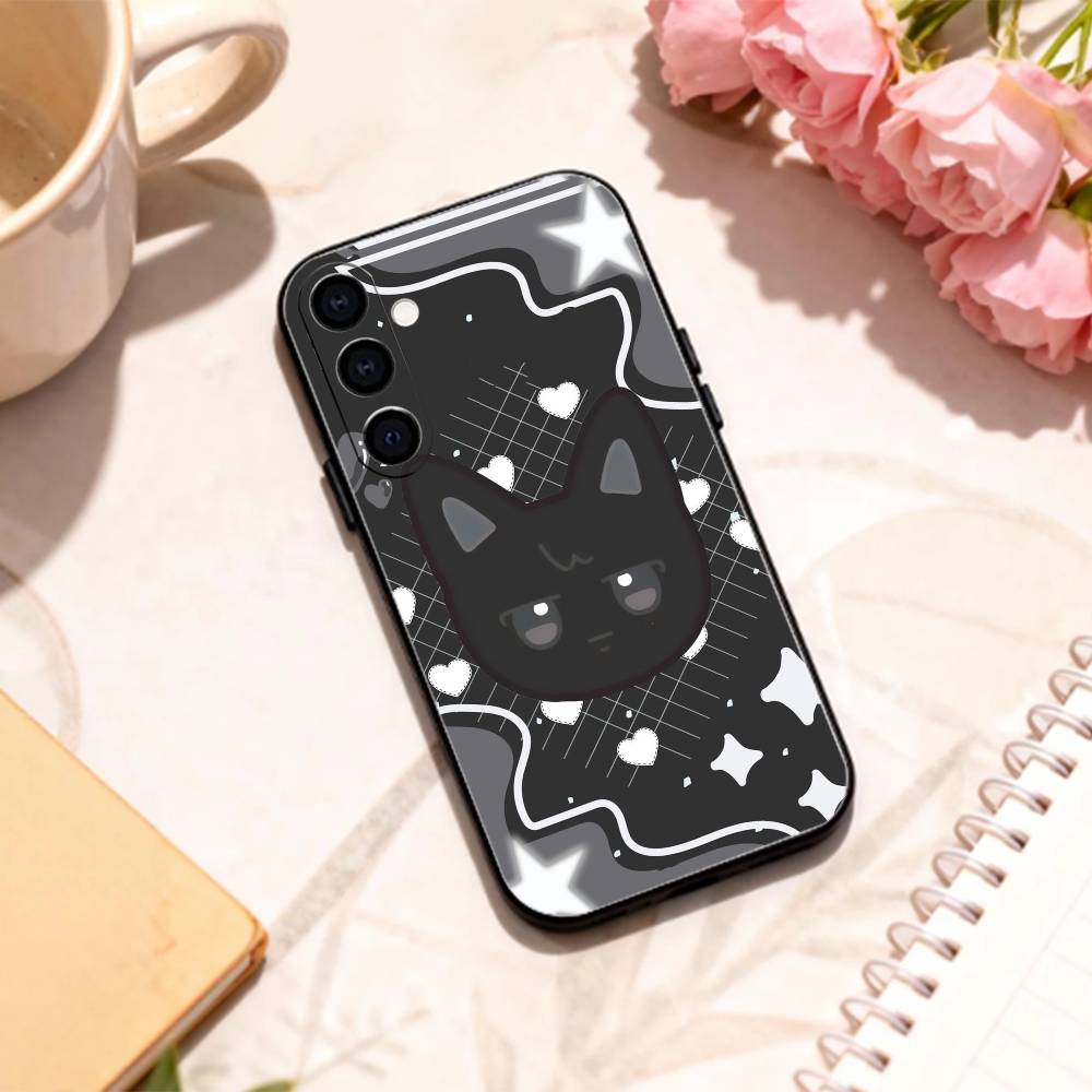 C-Cute A-ANITEEZ Чехол для телефона Samsung Galaxy A73, A72, A71, A70, A53, A52, A51, Другие Мягкий Черный Корпус