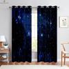 Мечтательная галактика звездное небо 3D печатные шторы затемняющие шторы подходят для спальни гостиной кабинета декоративные шторы