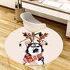 1pc Office Carpet Chair Mats Winter Wonderland Scarf for Dogs Perfect for Decorating Office Chairs, Living Rooms, Or Bedrooms.YDT204