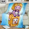 Одеяло Happy Foxy Boxy и Rocky Lankybox, мягкое одеяло для дома, спальни, кровати, дивана, пикника, путешествия, офиса, одеяло, детское одеяло