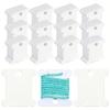 100pcs Plastic Floss Bobbins, Embroidery Floss Cards For Cross Stitch Thread Craft DIY Sewing Storage, Hard Floss Bobbins