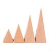 4 Pieces/Set Natural Wooden Display Stand Organizer Holder Rack